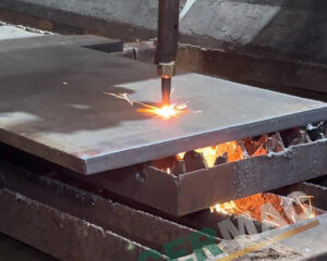 Corte cnc de lamina de acero